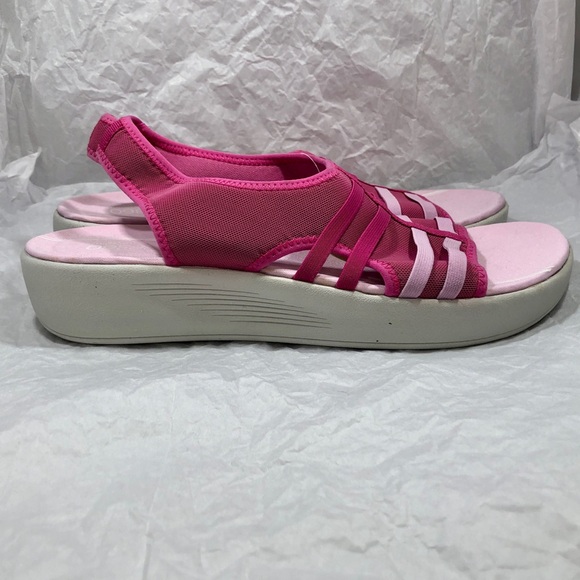 Women’s Easy Spirit e360 Pink & White Stretchy Sandals. Size 11 Wide. - Picture 7 of 10